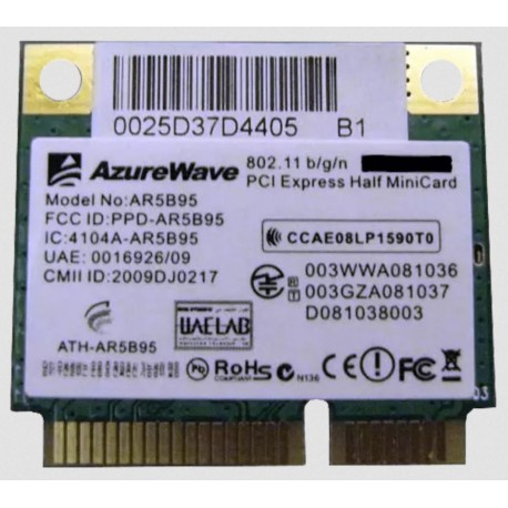 CARTE WIFI MINI-PCI EXPRESS ATHEROS AR5B95 Wireless B/G/N