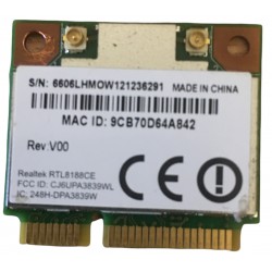 CARTE WIFI MINI-PCI TOSHIBA RealTek RTL8188CE Wifi 802.11 b/g/n PA3839U-1MPC