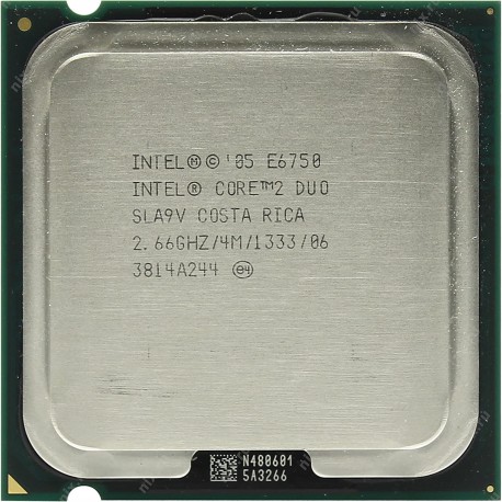 CPU INTEL Core 2 Duo E6750 2.66 Ghz 4Mo 1333 Mhz LGA775 SLA9V